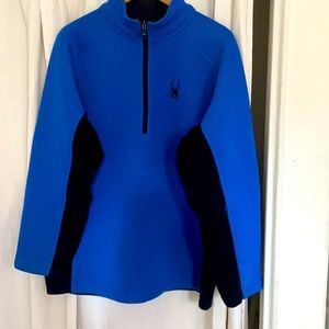 Men’s XXL Spyder brand blue and black sweater/sweatshirt